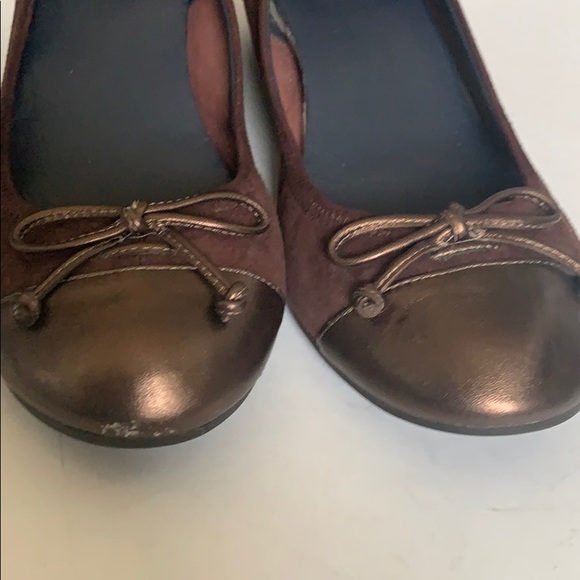 Cole Haan Air Tali brown suede wedge 8.5 AA - Picture 4 of 6